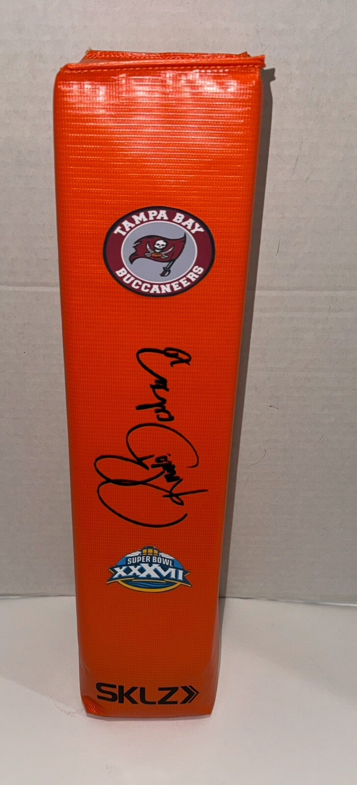 RONDE BARBER SIGNED TOUCHDOWN PYLON TAMPA BAY BUCCANEERS SUPER BOWL XXXVII PROOF