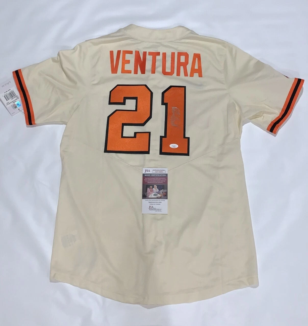 ROBIN VENTURA SIGNED #21 OKLAHOMA STATE COWBOYS BASEBALL JERSEY RARE JSA COA