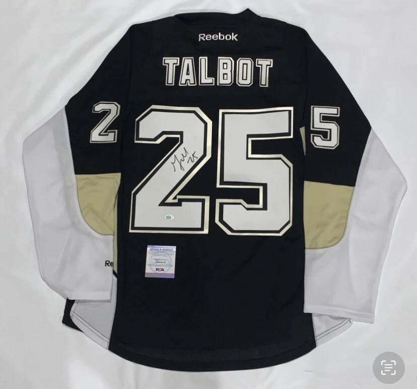 MAX TALBOT SIGNED PITTSBURGH PENGUINS 2009 STANLEY CUP JERSEY MAXIME PSA COA