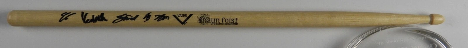 BREAKING BENJAMIN FULLY JSA AUTOGRAPH SIGNED DRUMSTICK DRUM STICK COLLECTIBLE MEMORABILIA