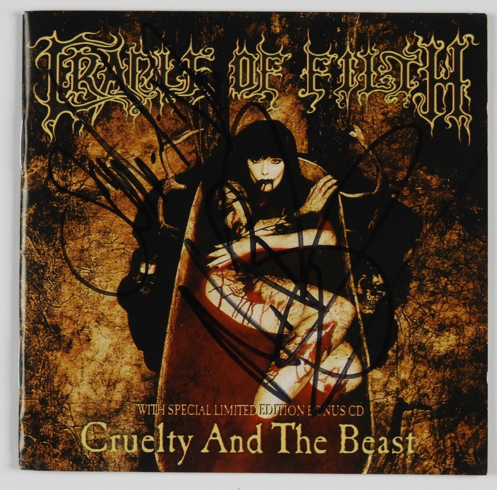 Cradle of Filth signed autograph CD Bitter Suites to Succubi