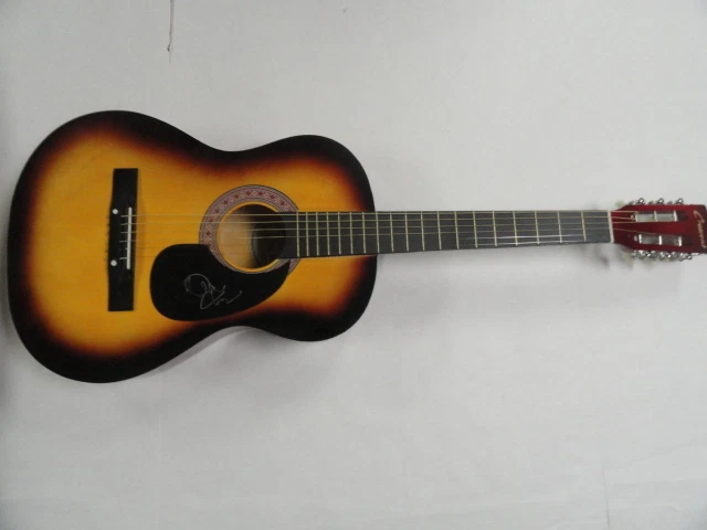 DAVID MARKS SIGNED FULL SIZE SUNBURST ACOUSTIC GUITAR THE BEACH BOYS RARE