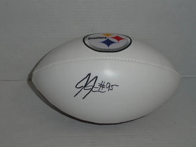 JARVIS JONES SIGNED PITTSBURGH STEELERS LOGO FOOTBALL GEORGIA
