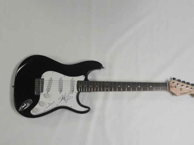 GAVIN DEGRAW SIGNED BLACK ELECTRIC GUITAR NOT OVER YOU SWEETER