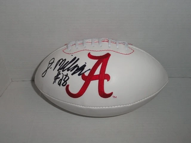 DEE MILLINER SIGNED ALABAMA CRIMSON TIDE LOGO FOOTBALL BCS CHAMPIONS