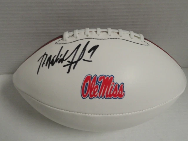 ROBERT NKEMDICHE SIGNED FOOTBALL OLE MISS REBELS MISSISSIPPI JSA COA