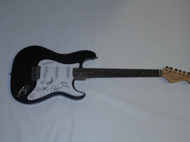 STARKILL SIGNED ELECTRIC GUITAR FIRES OF LIKE ALL 4 MEMBERS AUTOGRAPHED
