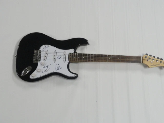 BLESSTHEFALL HOLLOW BODIES SIGNED ELECTRIC GUITAR BEAU BOKAN 4X RARE