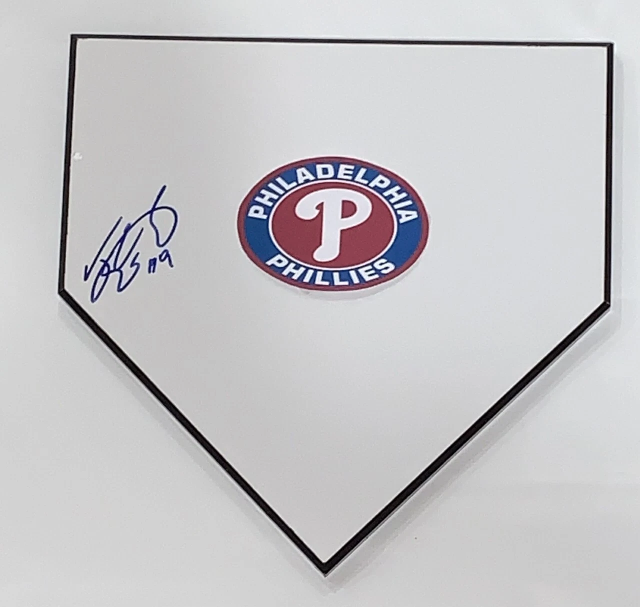 JEAN SEGURA SIGNED HOME PLATE PLAQUE PHILADELPHIA PHILLIES WORLD SERIES
