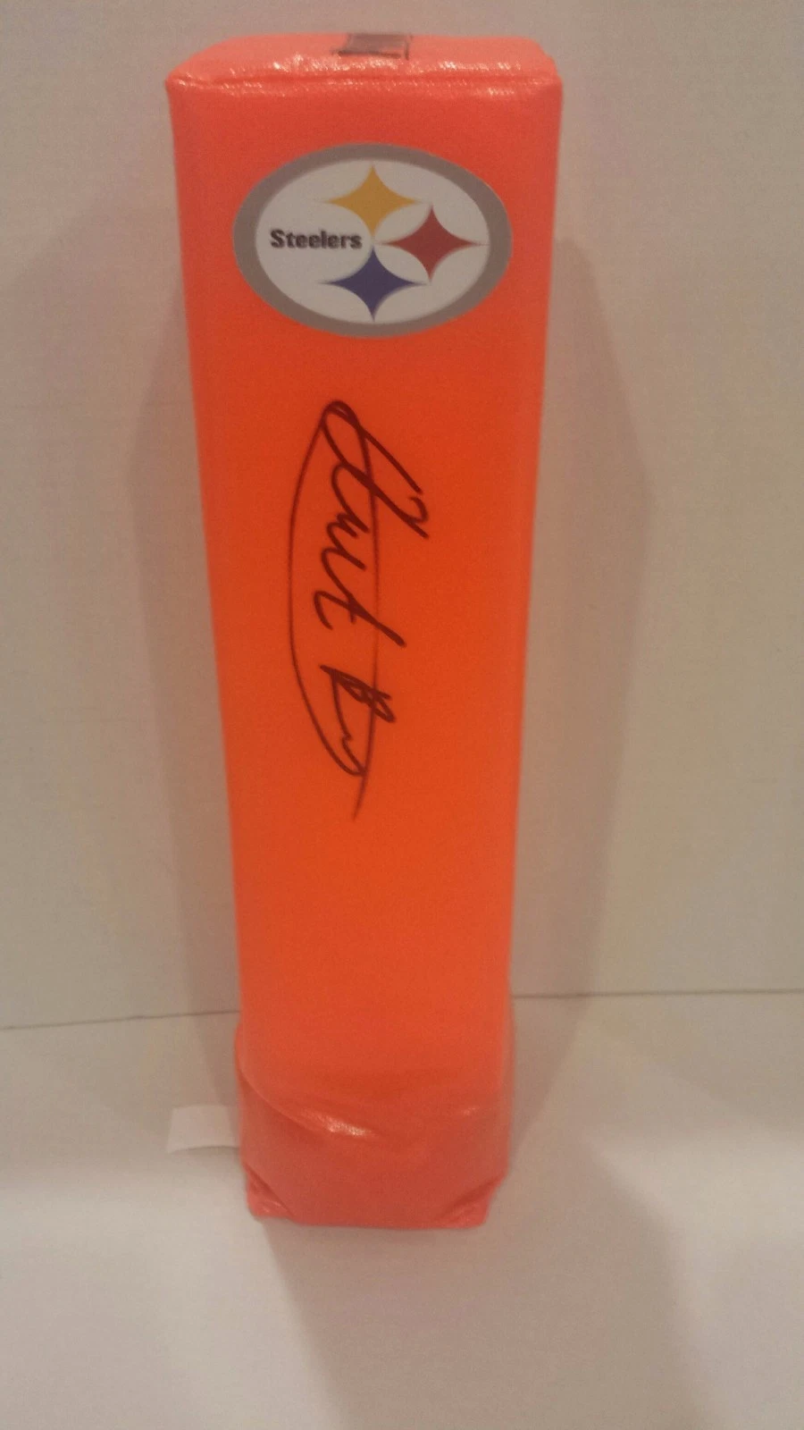 ARTIE BURNS SIGNED TOUCHDOWN PYLON PITTSBURGH STEELERS #1 PICK EXACT PROOF