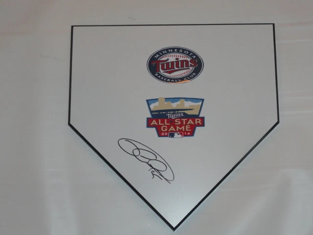 GLEN PERKINS SIGNED HOME PLATE MINNESOTA TWINS AUTOGRAPHED ALL STAR PROOF