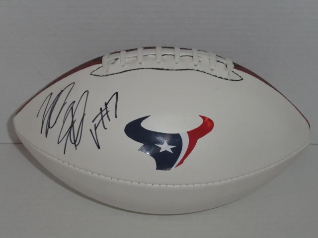 WILL FULLER SIGNED FOOTBALL HOUSTON TEXANS AUTOGRAPHED 1ST ROUND PROOF