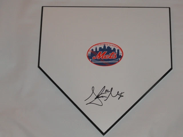STEVEN MATZ SIGNED HOME PLATE NEW YORK METS AUTOGRAPHED ROOKIE STAR