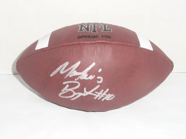 MARTAVIS BRYANT SIGNED NFL FOOTBALL OAKLAND RAIDERS STEELERS STUD PROOF