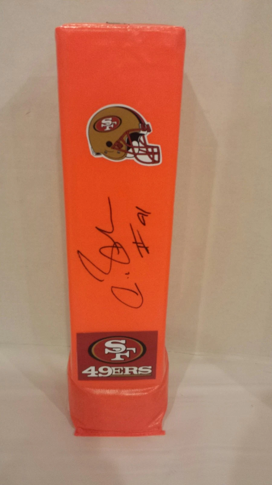 ANTOINE BETHEA SIGNED TOUCHDOWN PYLON SAN FRANCISCO 49ERS FOOTBALL