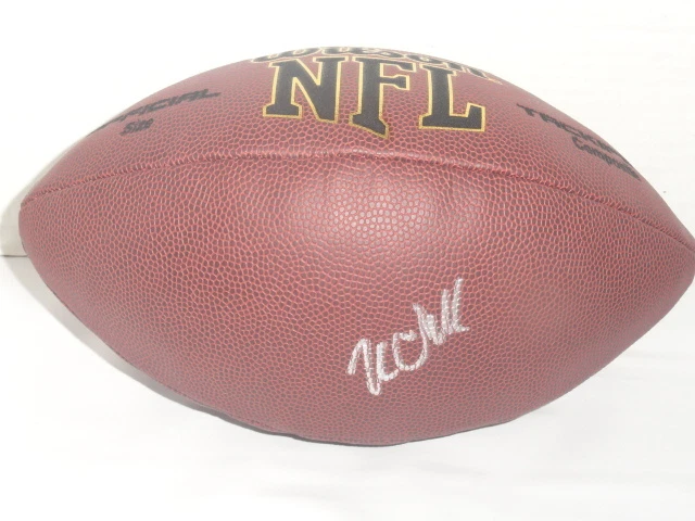 KENNY CLARK SIGNED NFL FOOTBALL GREEN BAY PACKERS AUTOGRAPHED ROOKIE STAR
