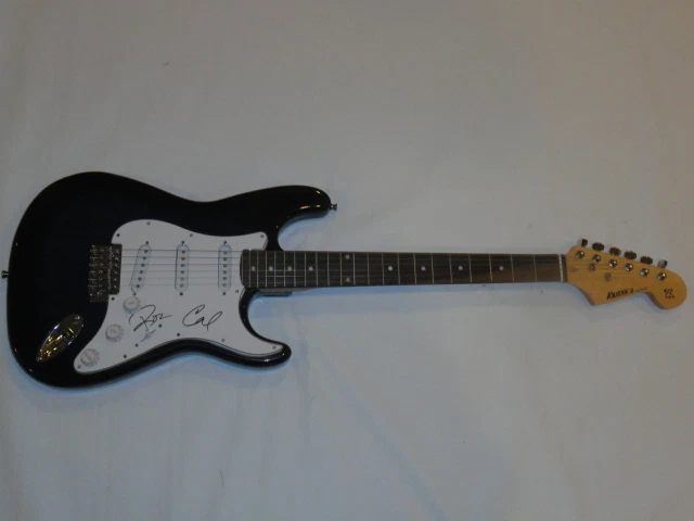 TIMEFLIES SIGNED BLACK ELECTRIC GUITAR ROB & CAL 2X TUESDAYS