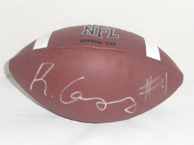 RANDY GREGORY SIGNED NFL FOOTBALL DENVER BRONCOS NEBRASKA EXACT PROOF