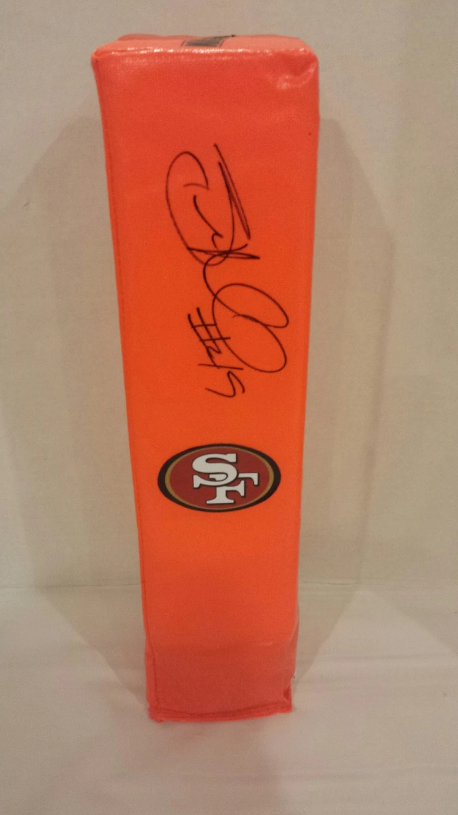 BRUCE MILLER SIGNED TOUCHDOWN PYLON SAN FRANCISCO 49ERS FOOTBALL