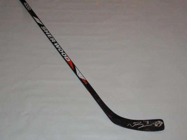 NICK BONINO SIGNED HOCKEY STICK NASHVILLE PREDATORS STANLEY CUP PROOF