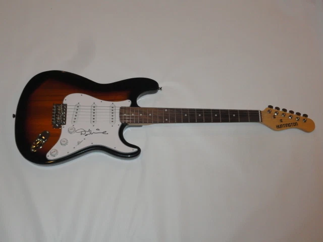 DENNY LAINE SIGNED SUNBURST ELECTRIC GUITAR WINGS THE MOODY BLUES JSA COA