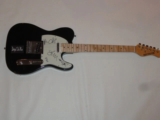 PORTUGAL. THE MAN SIGNED BLACK ELECTRIC GUITAR JOHN GOURLEY ALL JSA COA