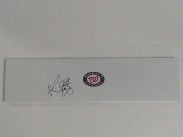 GIO GONZALEZ SIGNED PITCHING RUBBER WASHINGTON NATIONALS MOUND