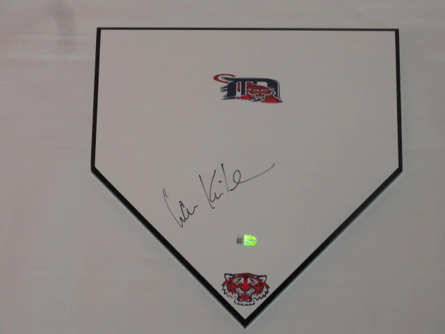 IAN KINSLER SIGNED HOME PLATE DETROIT TIGERS AUTOGRAPHED ALL STAR