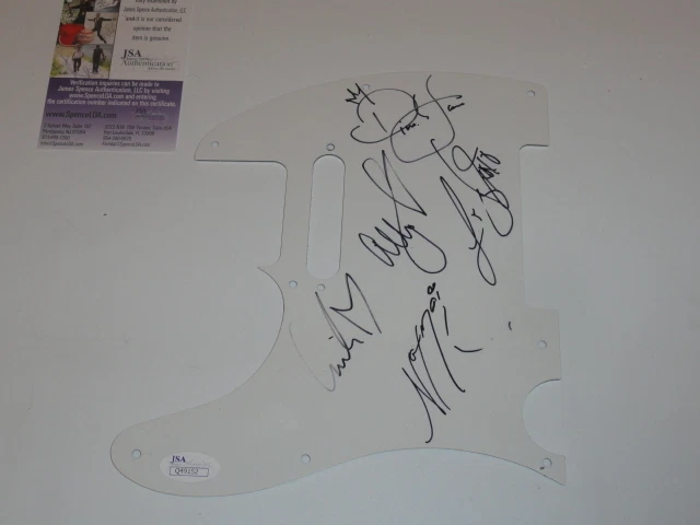 FIFTH HARMONY SIGNED ELECTRIC PICKGUARD ALL 5 JSA COA GUITAR RARE