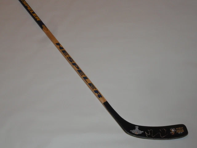 NICK BONINO SIGNED HOCKEY STICK PITTSBURGH PENGUINS 2017 CUP CHAMPS BACK 2 BACK