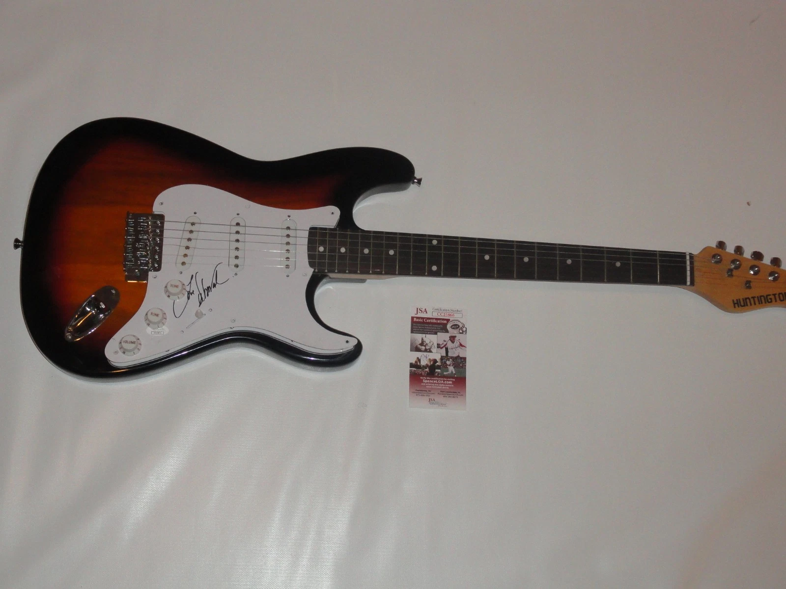 DEBORAH COX SIGNED SUNBURST ELECTRIC GUITAR LEGEND RARE JSA COA