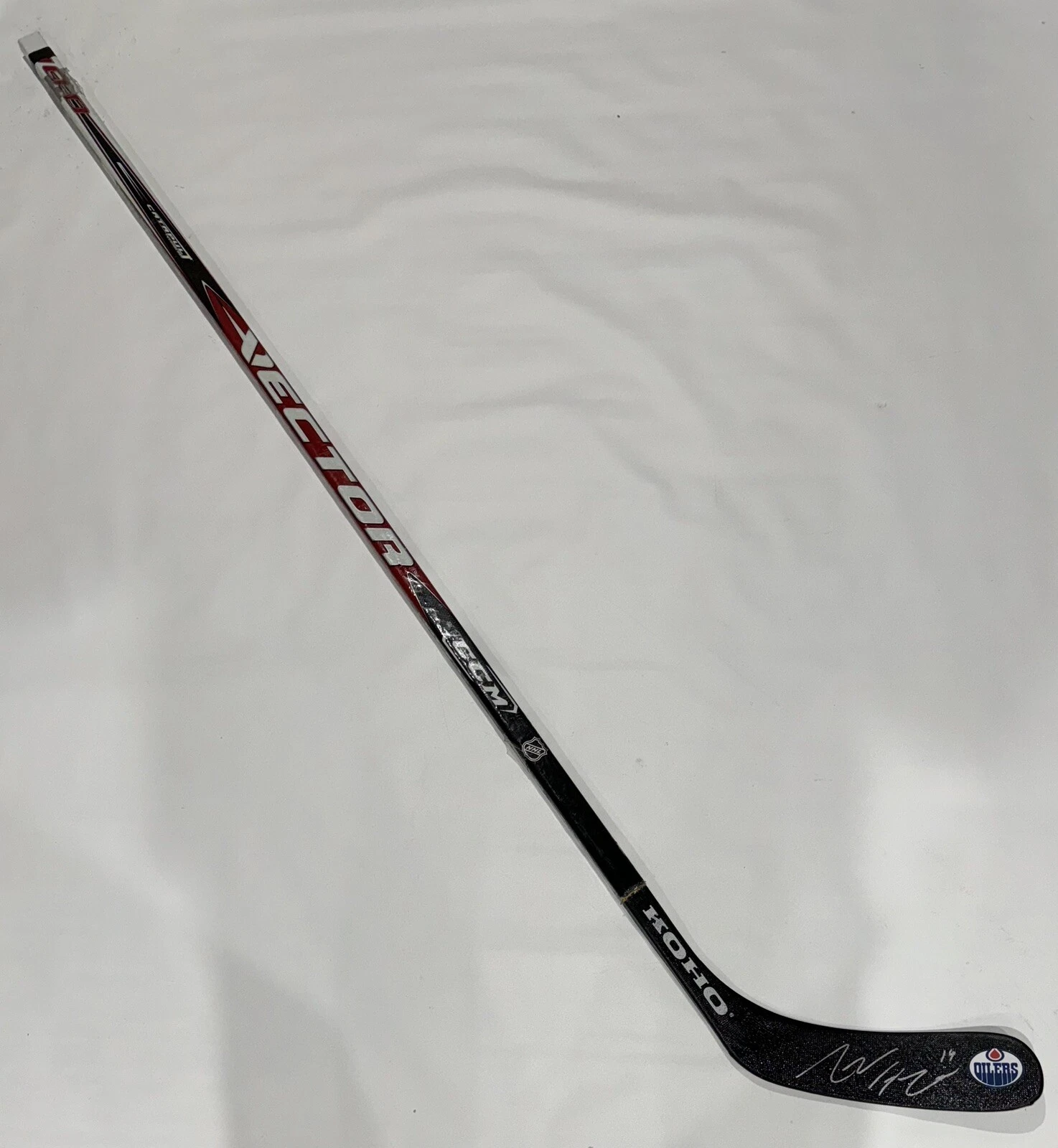 ADAM HENRIQUE SIGNED HOCKEY STICK EDMONTON OILERS AUTOGRAPHED RARE