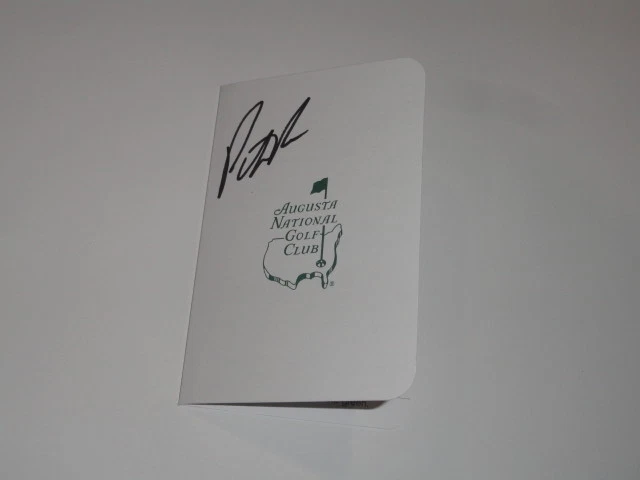 PATRICK REED SIGNED MASTERS SCORECARD 2018 CHAMPION PROOF AUTOGRAPHED