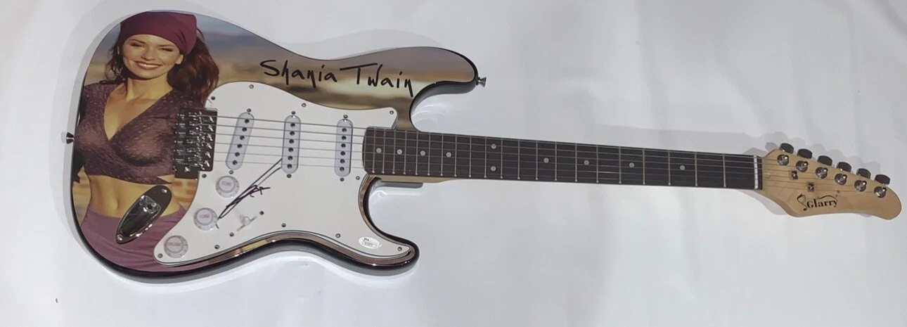 SHANIA TWAIN SIGNED CUSTOM ELECTRIC GUITAR COUNTRY LEGEND JSA COA