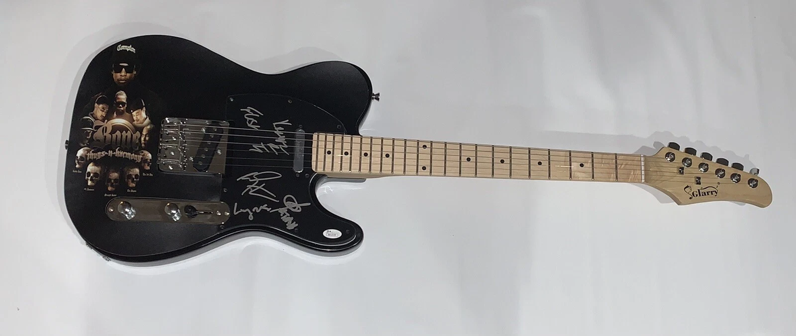 BONE THUGS-N-HARMONY SIGNED CUSTOM ELECTRIC GUITAR KRAYZIE BIZZY ALL 5 JSA COA
