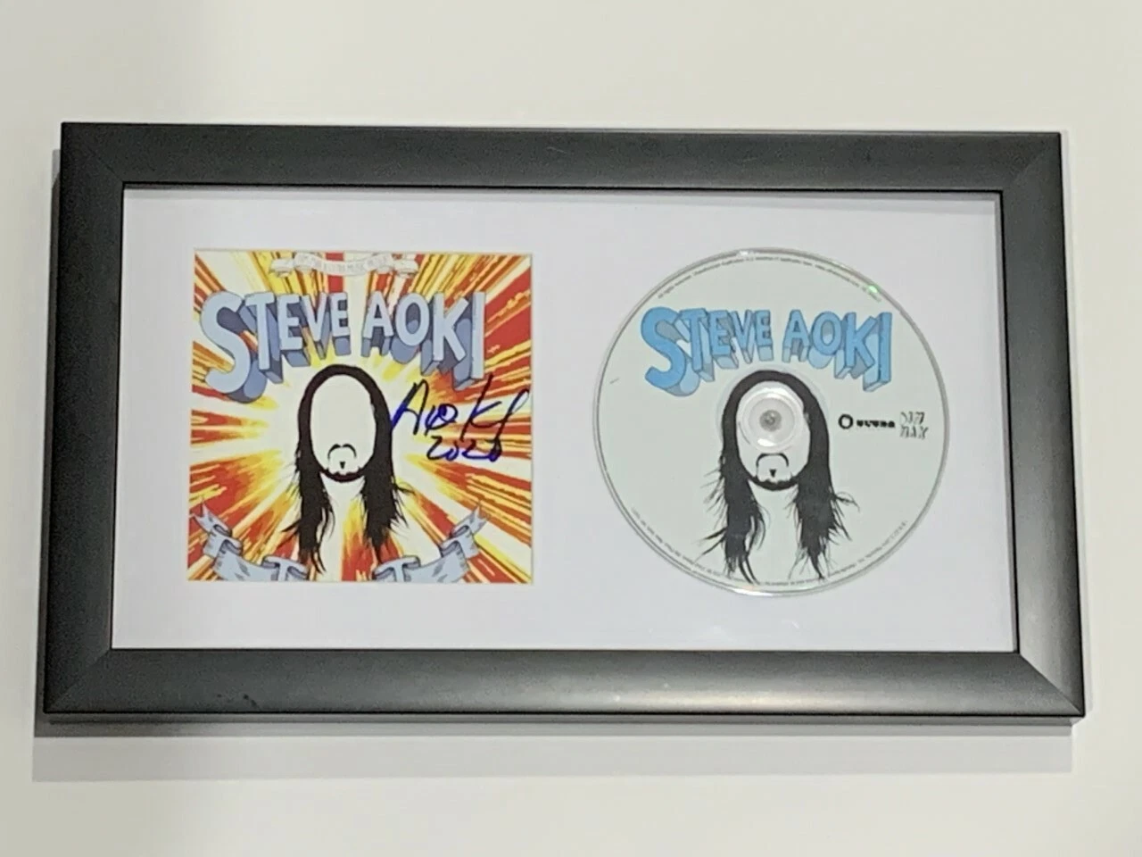 STEVE AOKI SIGNED FRAMED WONDERLAND CD DISPLAY PROOF DJ LEGEND RARE