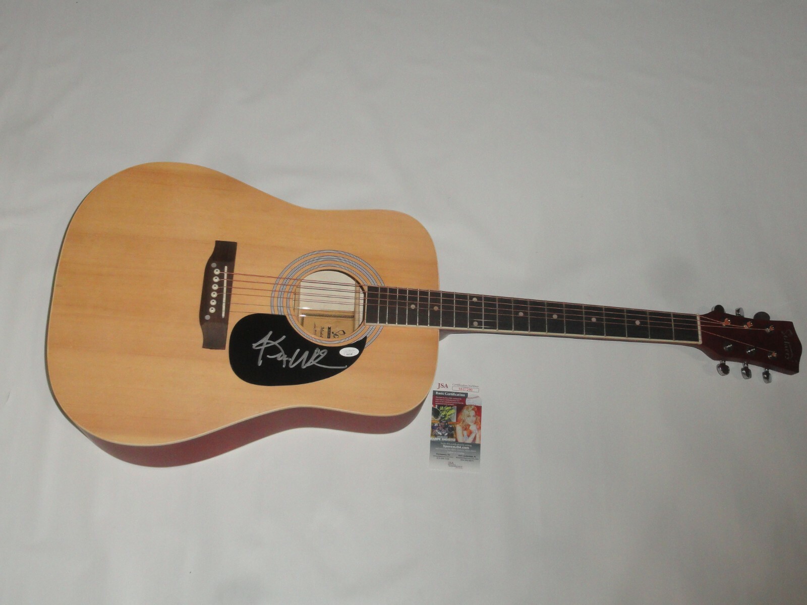 KIM WILSON SIGNED NATURAL ACOUSTIC GUITAR THE FABULOUS THUNDERBIRDS JSA COA