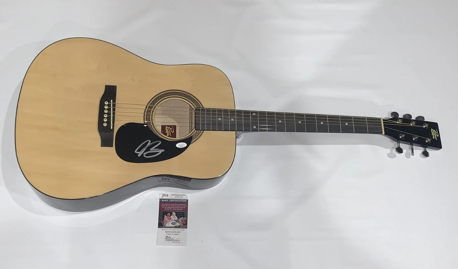 JOE BONAMASSA SIGNED NATURAL ACOUSTIC GUITAR LES PAUL LEGEND JSA COA