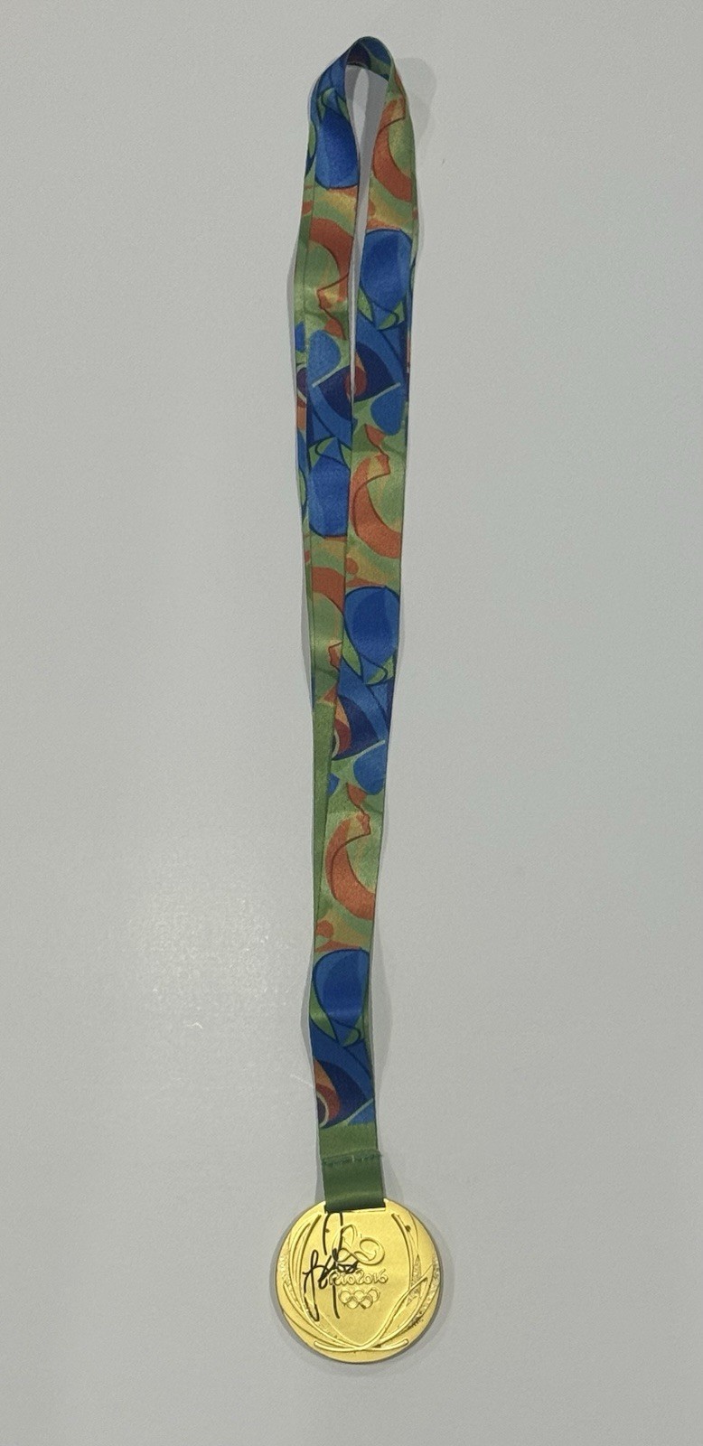 JUSTIN ROSE SIGNED 2016 RIO OLYMPICS GOLD MEDAL CHAMPION PROOF RARE