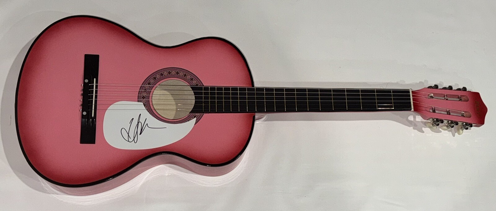 JANA KRAMER SIGNED HOT PINK ACOUSTIC GUITAR WHY YA WANNA PROOF AUTOGRAPHED