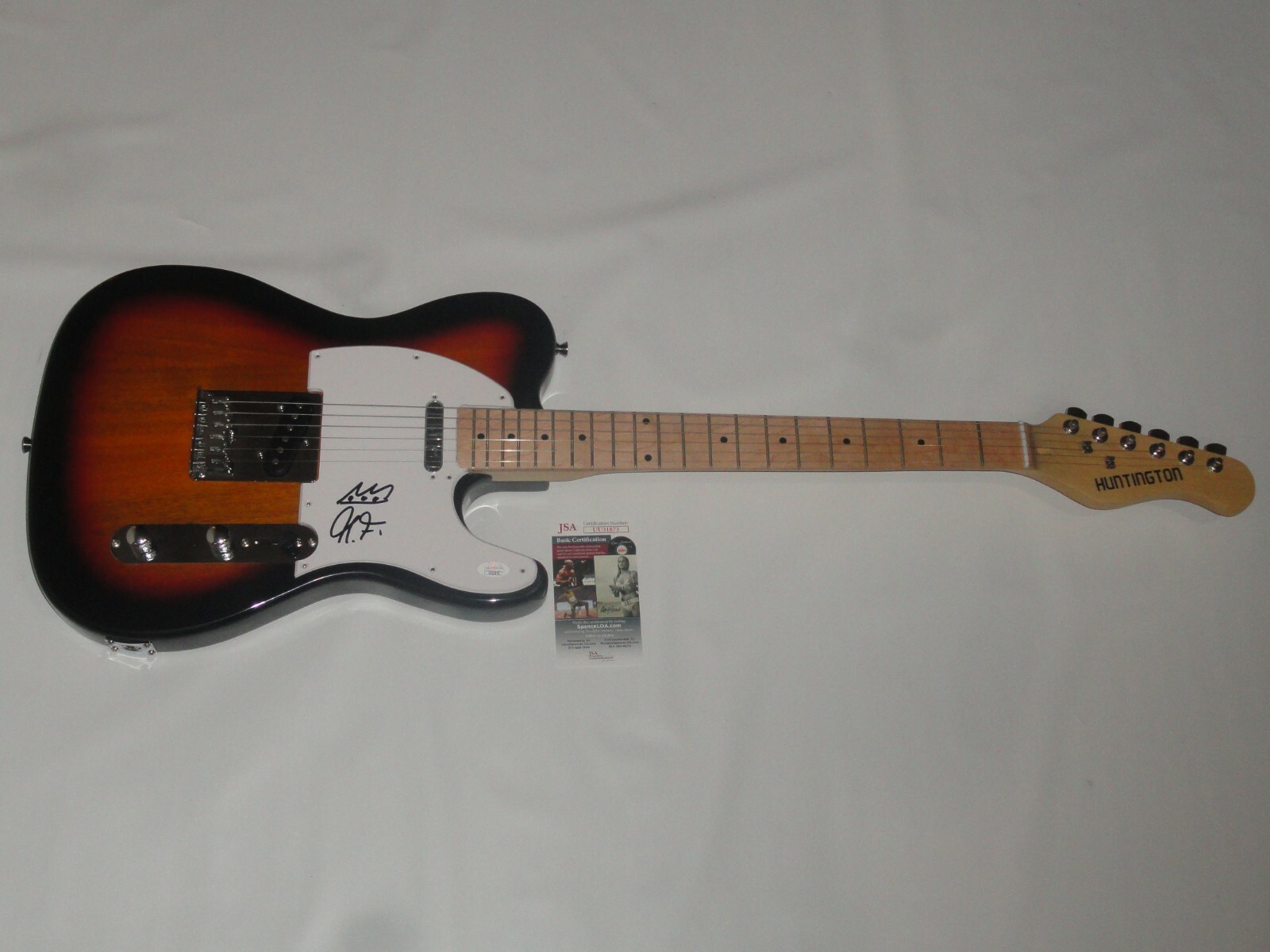 CHRISTONE KINGFISH INGRAM SIGNED SUNBURST ELECTRIC GUITAR BLUES LEGEND JSA COA 1