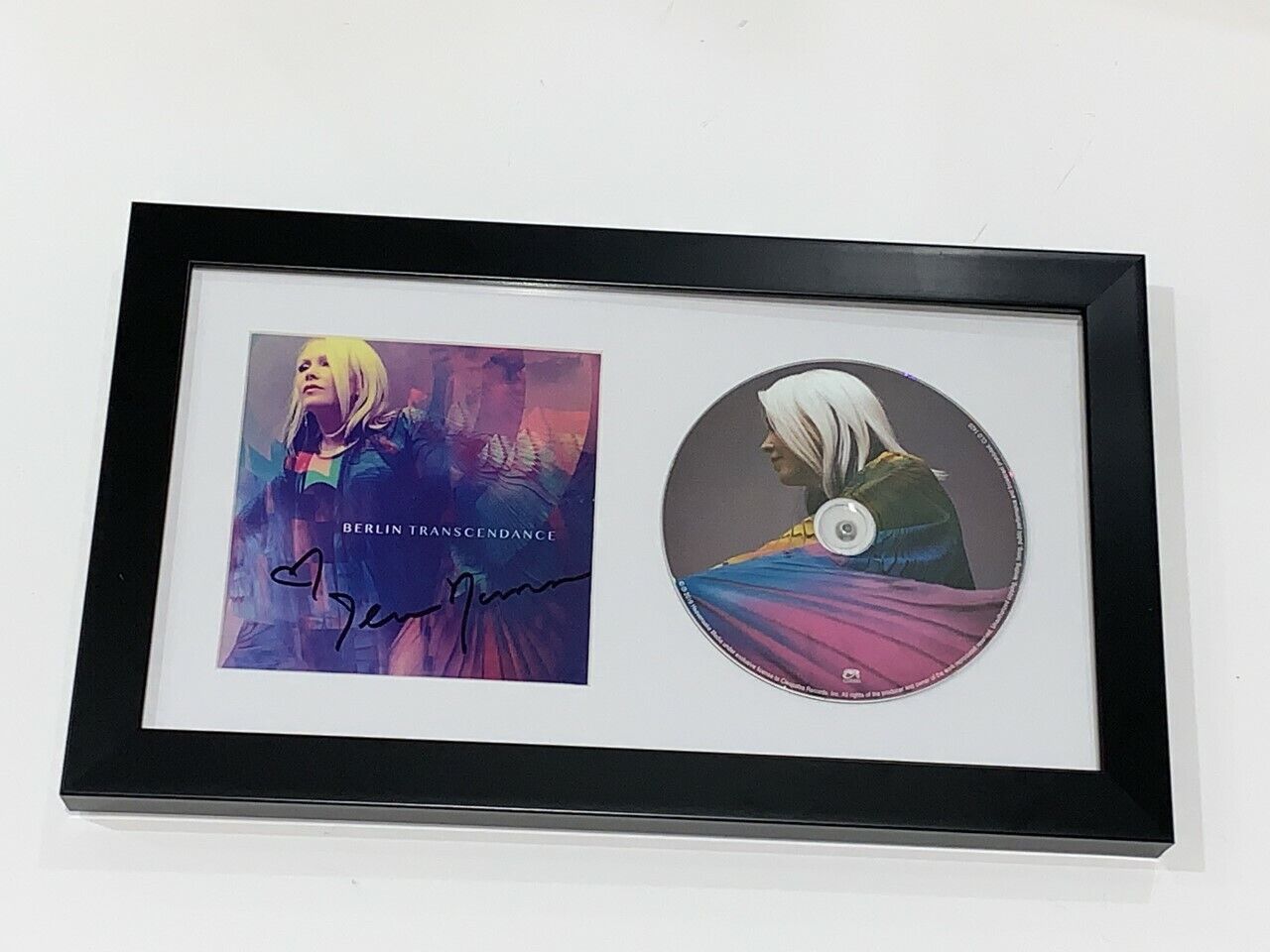 TERRI NUNN SIGNED FRAMED TRANSCENDANCE CD BERLIN AUTOGRAPHED RARE PROOF PSA COA