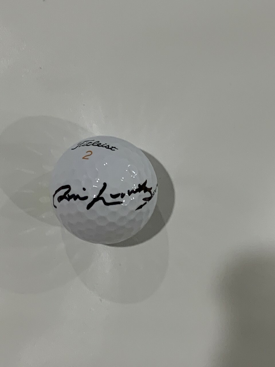 JIM NANTZ SIGNED TITLEIST MASTERS GOLF BALL CBS PROOF RARE
