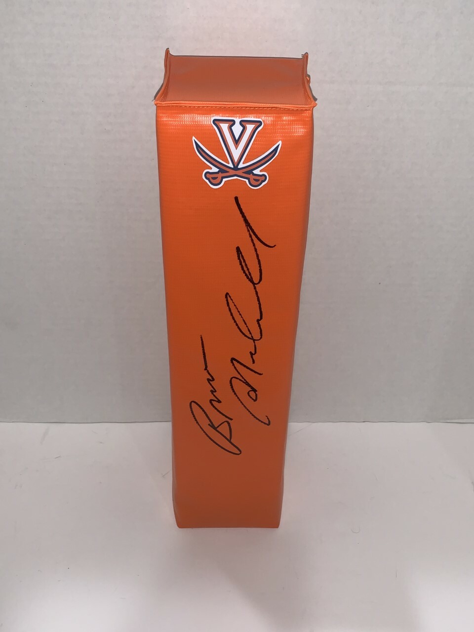 BRONCO MENDENHALL SIGNED TOUCHDOWN PYLON VIRGINIA CAVALIERS FOOTBALL JSA COA