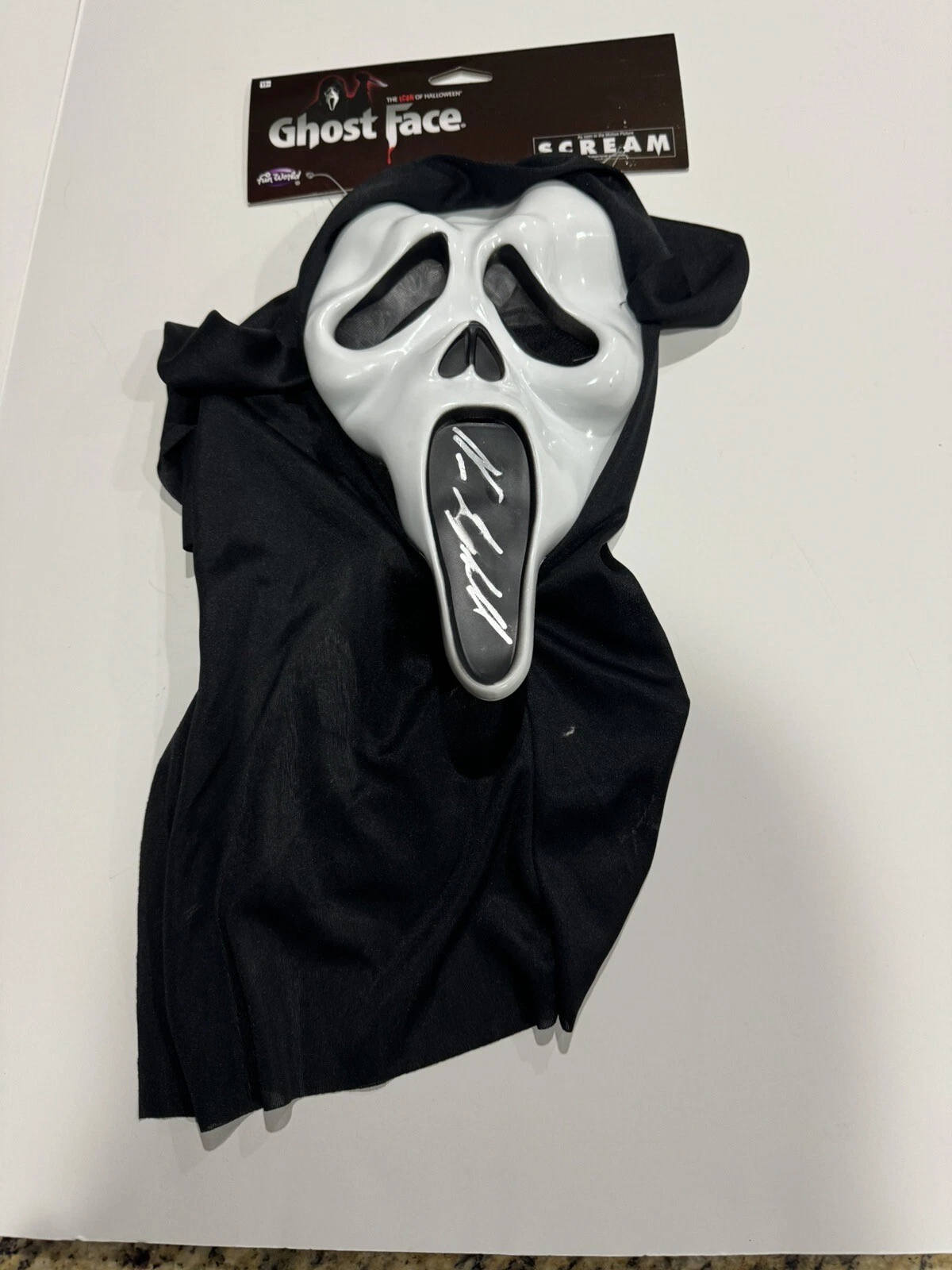 NEVE CAMPBELL SIGNED OFFICIAL FUN GHOSTFACE MASK SCREAM JSA COA
