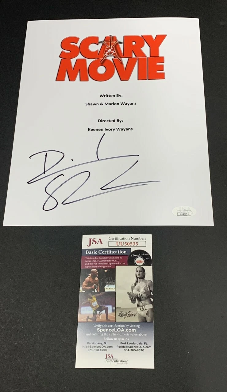 DAVE SHERIDAN SIGNED SCARY MOVIE FULL MOVIE SCRIPT OFFICER DOOFY JSA COA