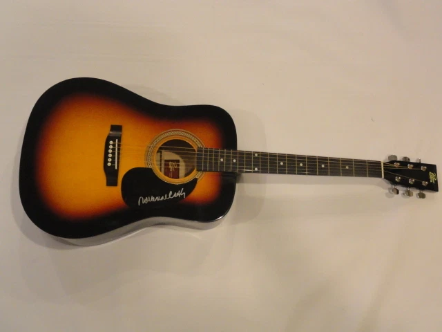 ROSANNE CASH SIGNED SUNBURST ACOUSTIC GUITAR JOHNNY EXACT PROOF JSA COA 1