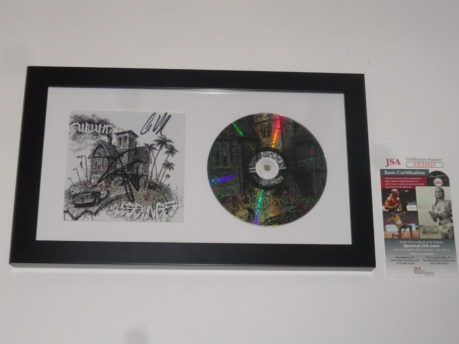 SUBLIME WITH ROME SIGNED FRAMED BLESSINGS CD ERIC WILSON CARLOS VERDUGO JSA COA