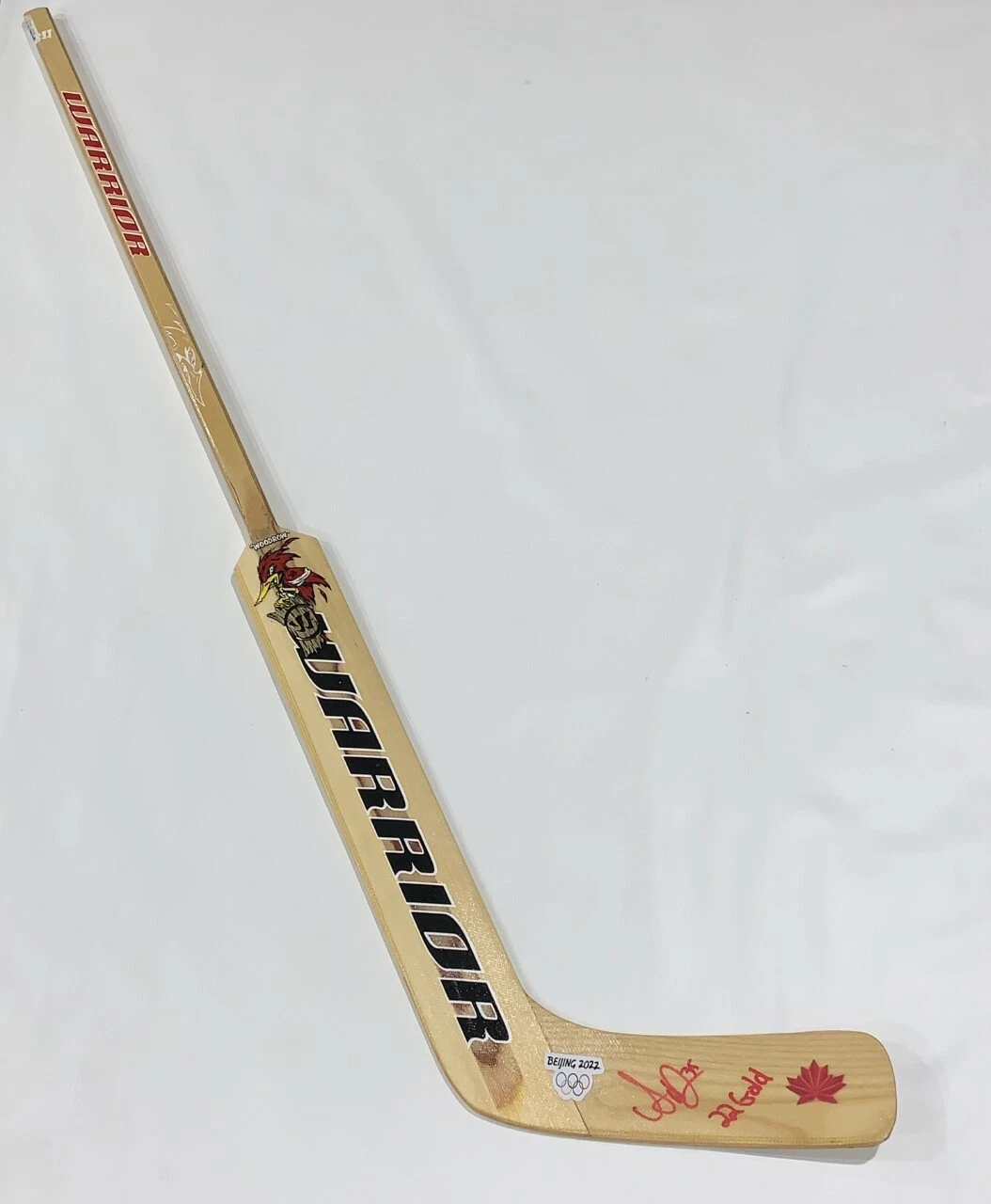 ANN-RENEE DESBIENS SIGNED GOALIE STICK TEAM CANADA 2022 OLYMPIC BEIJING PSA COA