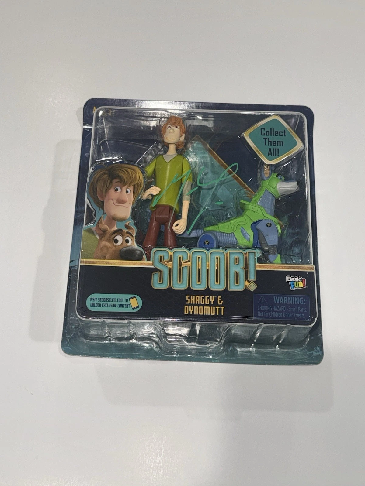 MATTHEW LILLARD AUTOGRAPHED SCOOB! SHAGGY & DYNOMUTT ACTION FIGURE NEW JSA COA
